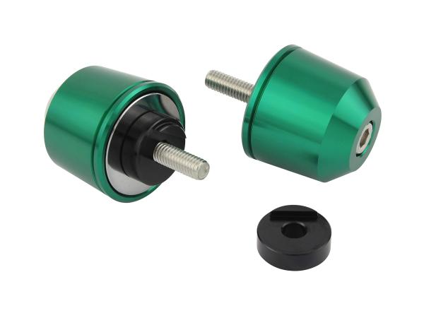 POSH Faith ポッシュフェイス ポッシュ(POSH) ハンドルバーエンド ミドルウェイトバーエンド ヤマハ純正ハンドルM6タイプ YZF-R25他 ダークグリーン 032699-08-10