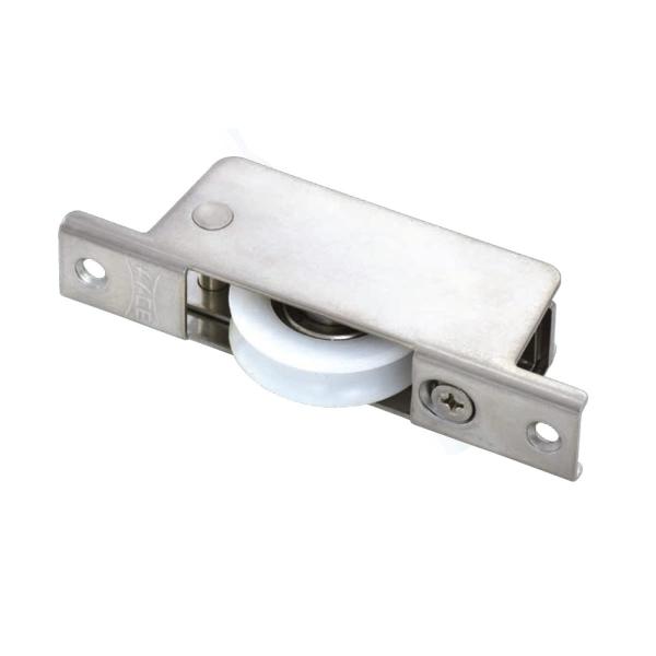 ヨコヅナ 調整戸車 17型 ステン枠 BRG入ジュラコン車 36 丸