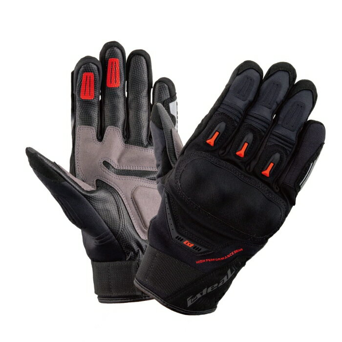 YAMASHIRO 山城 山城(yamashiro) IDEAL アイディール バイク用 グローブ ID-016 リジェクト レッド 2XLサイズ ID016/RD/2XL