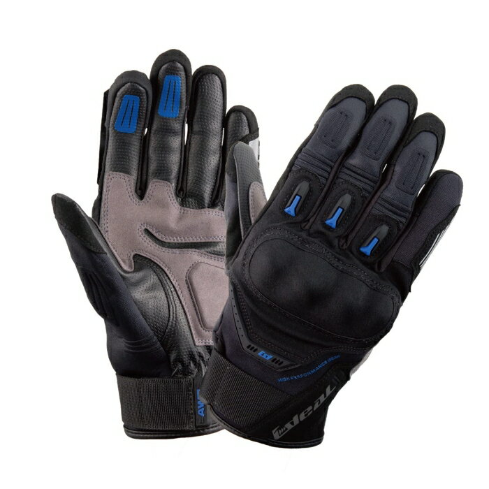 YAMASHIRO 山城 山城(yamashiro) IDEAL アイディール バイク用 グローブ ID-016 リジェクト ブルー XLサイズ ID016/BL/XL