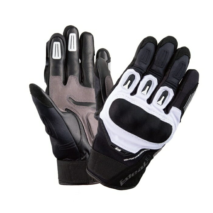 YAMASHIRO 山城 山城(yamashiro) IDEAL アイディール バイク用 グローブ ID-016 リジェクト ホワイト 3XLサイズ ID016/WH/3XL