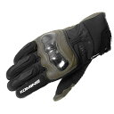 コミネ(KOMINE) バイク用 GK-821 カーボンプロテクトウインドプルーフグローブ Olive 3XL(2)