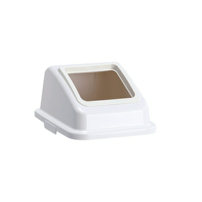 Square Shape - テラモト エコ分別カラーペールW35 蓋 白 オープン プラスチック DS1945148 1個