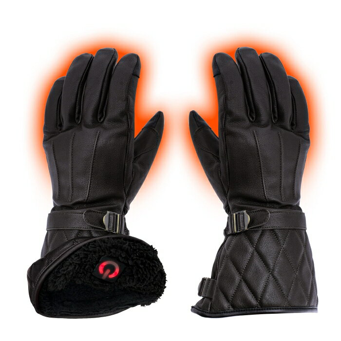 コミネ EK-218 Neo Retro Electric Heat Gloves 08-218 Dark Brown XL 1