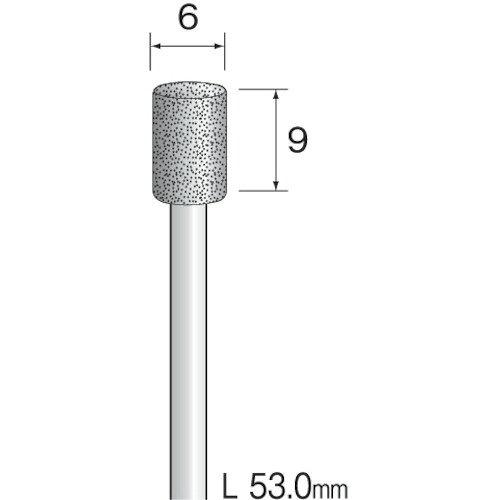 ミニター ミニモ 電着ダイヤモンドバー#80 Φ6 (AD2126 7038)