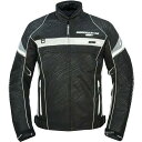 ラフ&ロード(ROUGH&ROAD) フルメッシュジャケットFP スラッシュBK/WH-XL RR7346SS-BKWH5