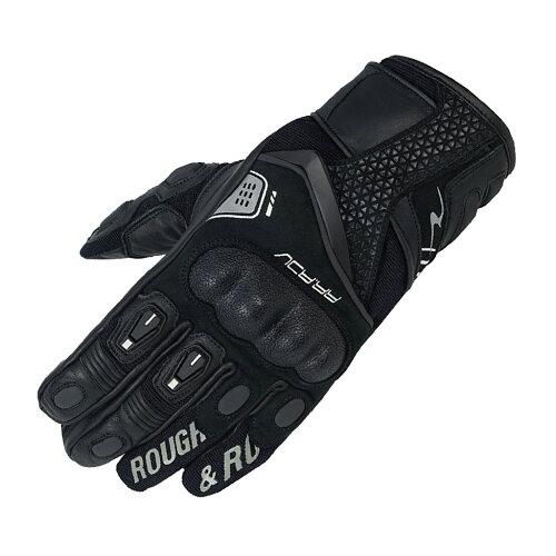 ラフ&ロード(ROUGH&ROAD) アドベンチャーグローブ ブラック/ホワイト-L 品番:RR8027BK/WH3