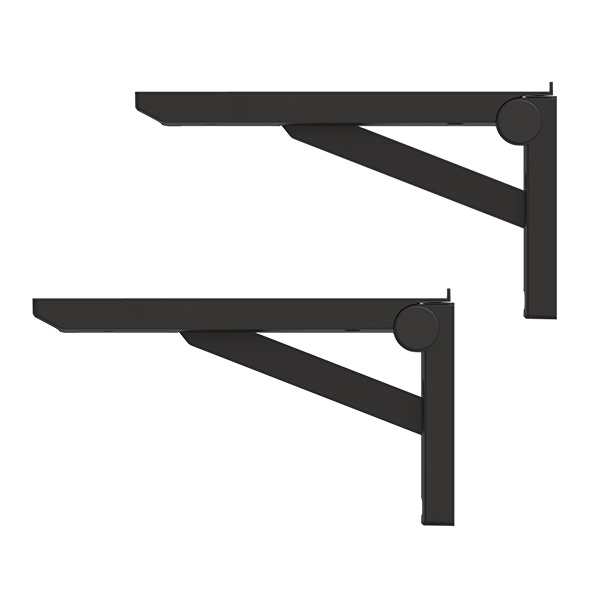 サヌキ Coconi オレルノ 折りたたみ棚受 200mm ブラック(2個入)