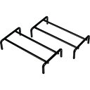 TRUSCO トラスコ中山 TRUSCO プランタースタンド 黒 2個入 (PRS2BK 8000)