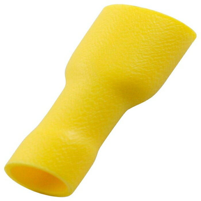 ストロングホールド ビニール完全絶縁被覆付圧着端子 メス型 電線サイズ:AWG12〜10/3.5〜5.5sq 250タブ..