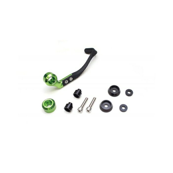 アクティブ(ACTIVE) ブレーキレバーガード＆バーエンド フルSET GRN ACTIVE 30806M08 取付け部 M8用【D】