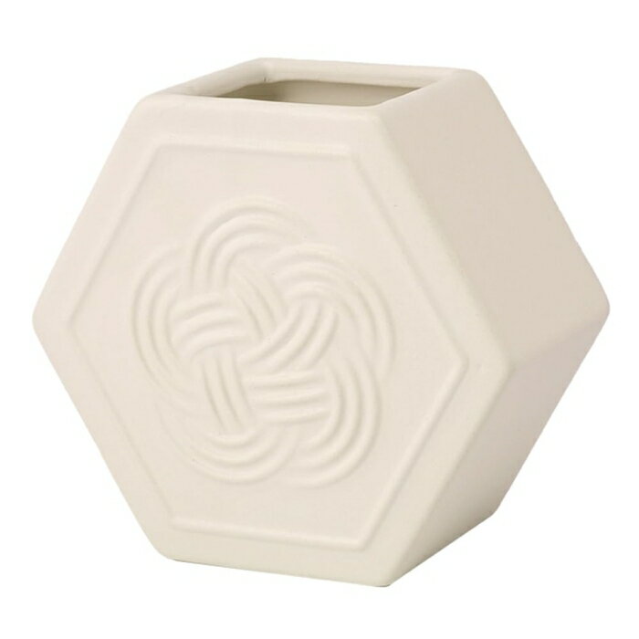 ケー・イー・アイ 【欠品中:9月上旬入荷予定】NY398-A-WH 六角梅結びポット L ホワイト