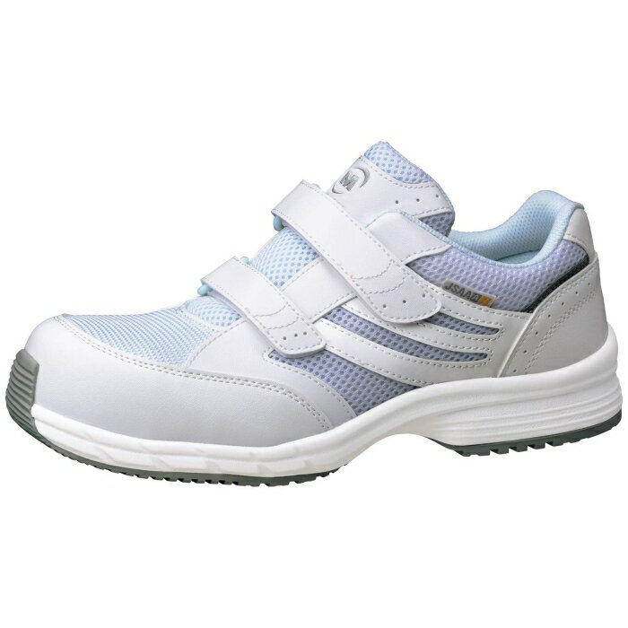 ミドリ安全 JSAA A種認定 先芯入りスニーカー 静電(マジックタイプ) ホワイト 23.0cm SLS-705S-W-23 1足