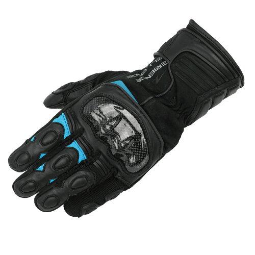 ラフ&ロード(ROUGH&ROAD) プロテクションツアラーウインターグローブ ブラック/ブルー L 品番:RR8658BK/BL3
