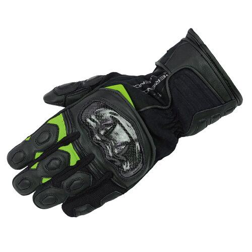 ラフ&ロード(ROUGH&ROAD) プロテクションツアラーウインターグローブ ブラック/ライム LL 品番:RR8658BK/LM4