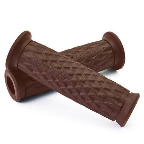 DAYTONA デイトナ デイトナ(Daytona) グリッピーグリップ バイク用 グリップ ハンドル径φ22.2用 122mm エンド貫通 GG-D-GRID ブラウン 32728 品番:32728