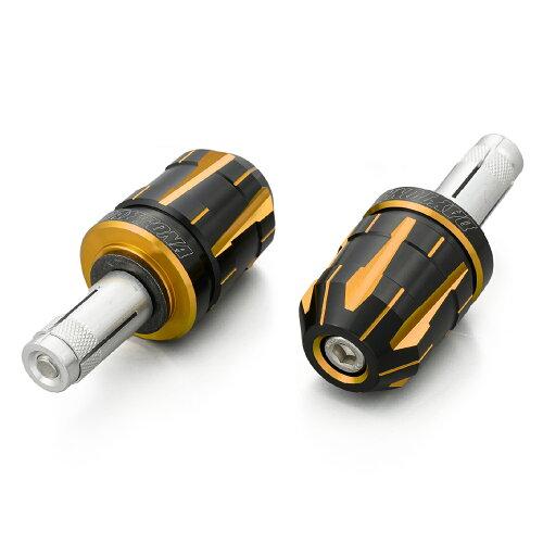 デイトナ(DAYTONA) デイトナ PREMIUM ZONE(プレミアムゾーン) バイク用 バーエンド スズキ / 汎用(ハンドル内径φ14-19) TECHNO ゴールド 35472 品番:35472