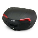 GIVI(ジビ) GIVI (ジビ) バイク用 リアボックス 46L 未塗装ブラック モノロックケース インナーマット付属 RIVIERAシリーズ E46N レッドレンズ 35324 品番:35324