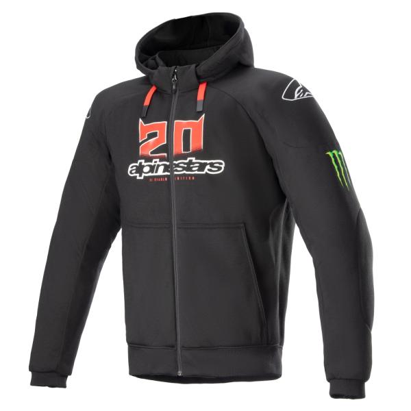 ALPINESTAR アルパインスターズ FQ20 CHROME IGNITION MONSTER HOODIE 1225BK WHITE BRIGHT RED S 4201623