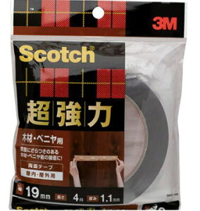 3M スリーエム 超強力両面テープ 19mmX4m SMZ-19R木・ベニヤ