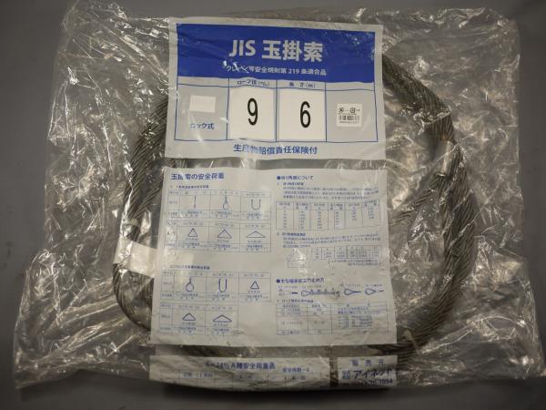 イワキ ワイヤーロープ ロック Φ9X6M