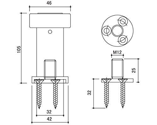 エイト ミニラ戸当105OW301ステン色