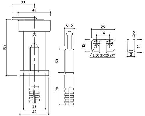 エイト ミニラ戸当105FC300アンバー