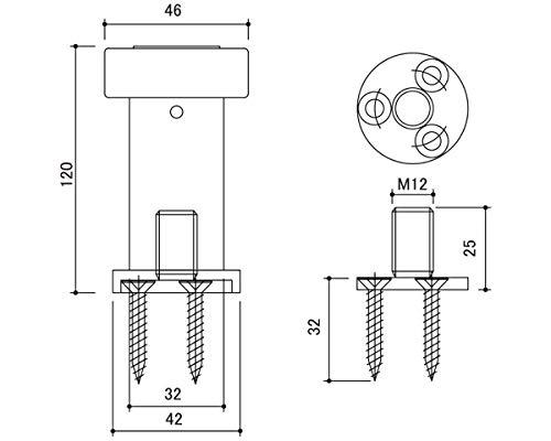 エイト ミニラ戸当120OW301ステン色