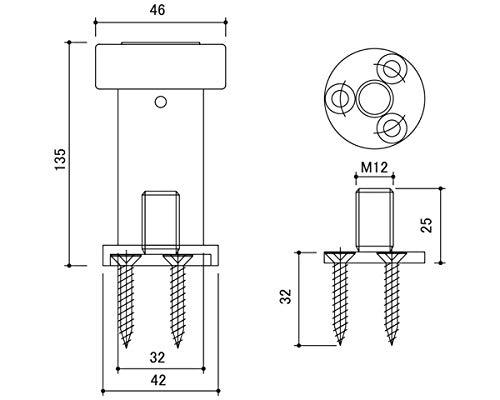 エイト ミニラ戸当135OW301ステン色