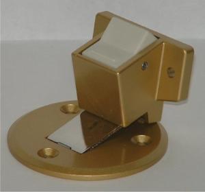 水上金属 フラット戸当りZ型　ストップ付面付型　ゴールド塗装　個入り 【410-2112】【入数:6】