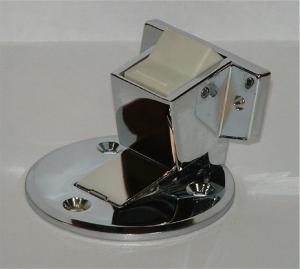 水上金属 フラット戸当りZ型　ストップ付面付型　クローム　個入り 【410-2117】【入数:6】