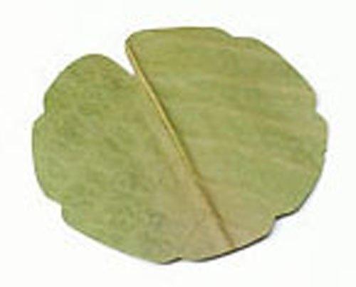 Style 干朴葉懐敷（緑）100枚入25995　丸型（小）【QHO1302】