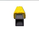 セーフラン安全用品 SAFEGUARD はしご用滑り止めカバー 角型 20x20x405mm 黄 12094 (1474186)
