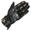 RSタイチ(RSTAICHI) グローブ ラプター レザーグローブ BLACK/GOLD Mサイズ 品番:RST441BK03M