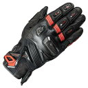 RSタイチ(RSTAICHI) グローブ ラプター レザーグローブ BLACK/BLACK/RED Mサイズ 品番:RST441BK04M