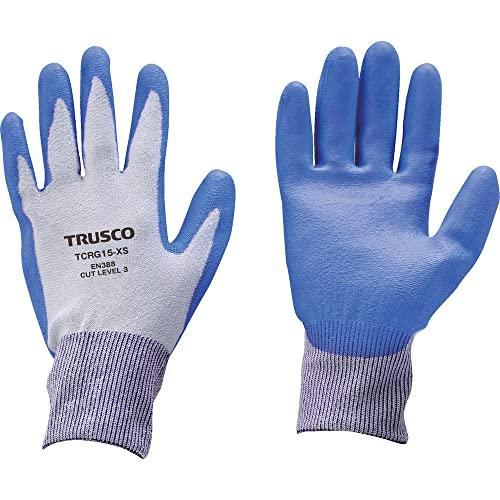 TRUSCO トラスコ中山 TRUSCO 耐切創手袋 15G ポリウレタンコーティング XSサイズ (TCRG15XS 8539)