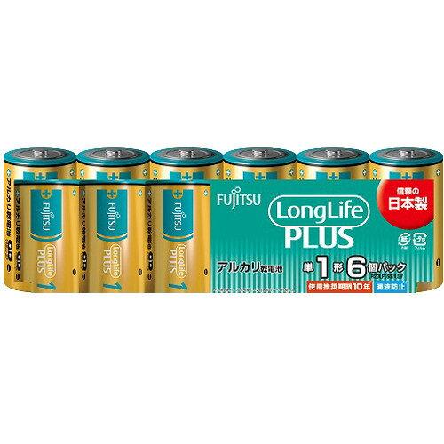 FDK 富士通アルカリ乾電池 ロングライフプラス 単1形 6本パック LR20LP 6S 【入数:2】