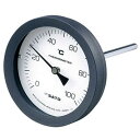 佐藤計量器 バイメタル温度計 100°C-L=100/2080-14 BM-T-100P-100100