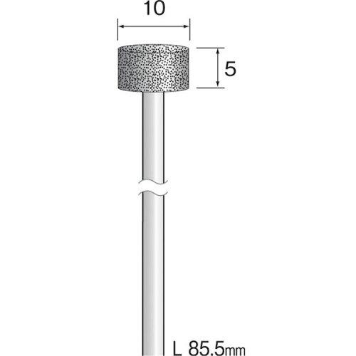 ミニター ミニモ ロングシャフト電着ダイヤモンドバー#100 Φ10