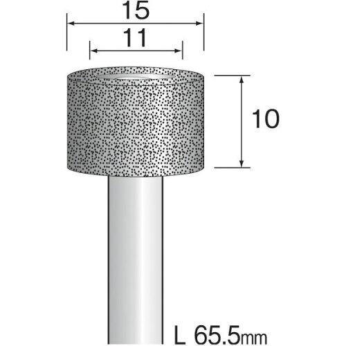 ミニター ミニモ 電着ダイヤモンドバー#80 Φ15