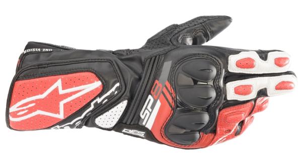 ALPINESTAR アルパインスターズ 【必ず購入前に仕様をご確認下さい】SP-8 v3 LEATHER GLOVE [1304 BLACK WHITE BRIGHT RED] S