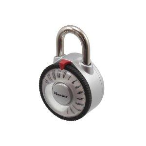 Master Lock 1588JADSLV 拡大レンズ付ダイヤル式南京錠 シルバー