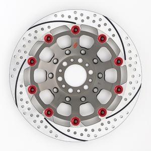 KUNIMI 国美コマース プレミアムレーシング　品番：ES107FR−RD　サイズ：φ320　　ピンカラー：レッド