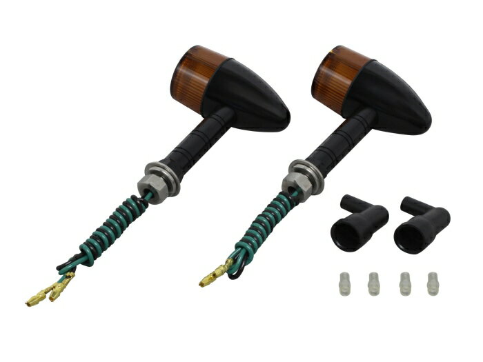 POSH Faith ポッシュフェイス マシンド ウインカー ホウダン ブラックボディ/オレンジレンズ バルブナ..