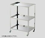 アズワン 枠付きステンレスワゴン ラージ 2段 610×410×809mm 枠付きラージ2段 1台