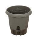ベストコ 植木鉢 給水式 ポット 日本製 300型 グレー MA-4209(4)
