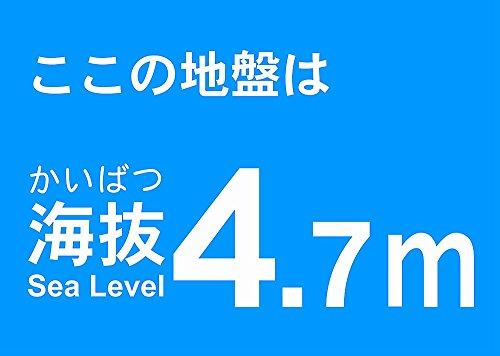 TRUSCO トラスコ中山 TRUSCO 海抜ステッカー 4.7m TKBS47