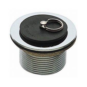 SANEI(旧社名:三栄水栓製作所) ゴム栓付風呂栓 ネジ付 バスルーム用 呼び25(G1) 黄銅製 H21-25