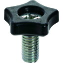 TRUSCO トラスコ中山 TRUSCO ツールノブΦ15 M4X8(10個入)黒