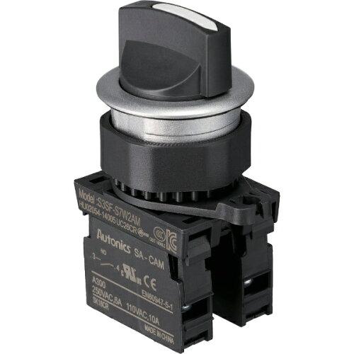 TRUSCO トラスコ中山 TRUSCO セレクタスイッチ Φ30 45°3ノッチ 2a 白 (30S4532AW 4500)